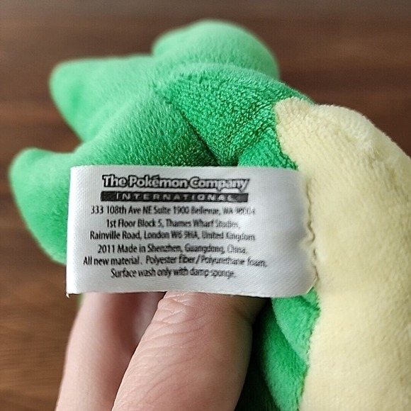 Pokemon Center Original Plush 6" Doll Snivy Tsutarja 2011 - Picture 4 of 4